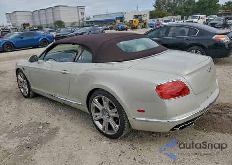 2016 Bentley Continental Gtc V8 z USA, uszkodzony, nr VIN SCBGT3ZA2GC054995